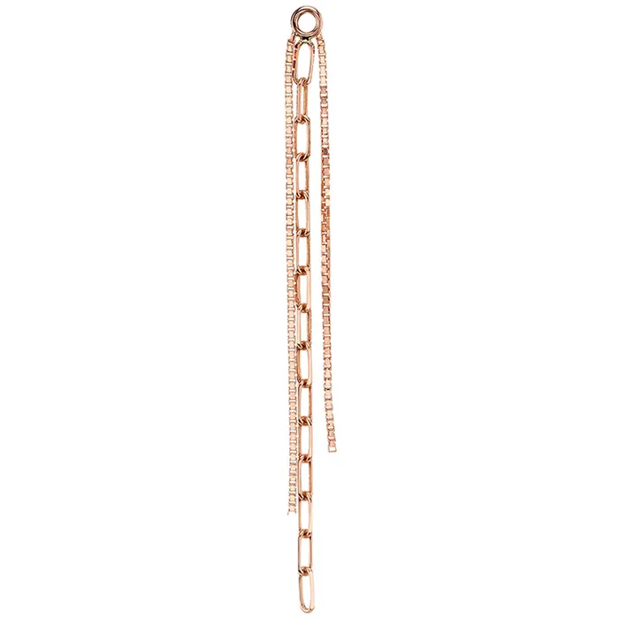 Rapunzel Chain Charm in Gold Body Vision BVLA Earrings