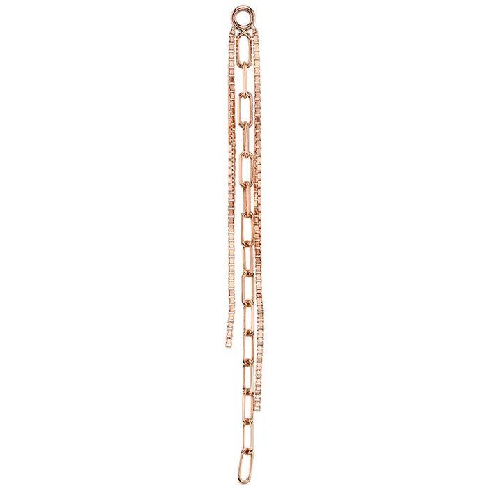 Rapunzel Chain Charm in Gold Body Vision BVLA Earrings