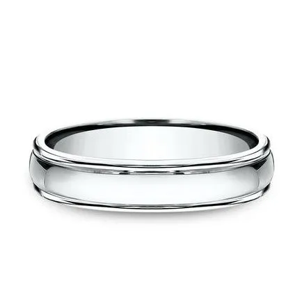 Rings 14K White Gold Polished Band Benchmark