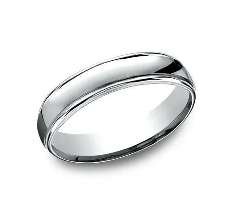 Rings 14K White Gold Polished Band Benchmark Rings 14K White Gold Polished Band Benchmark