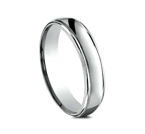 Rings 14K White Gold Polished Band Benchmark Rings 14K White Gold Polished Band Benchmark