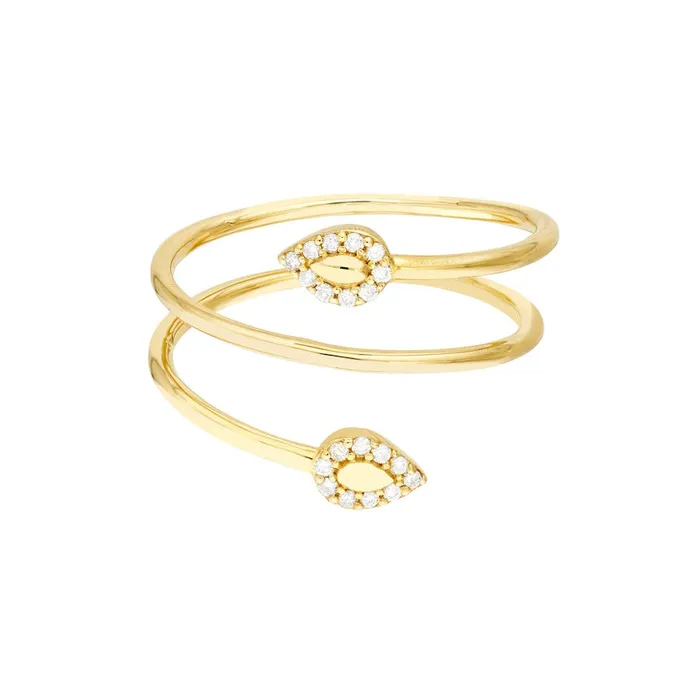 Rings Alexis Jae Real Gold Snake Ring