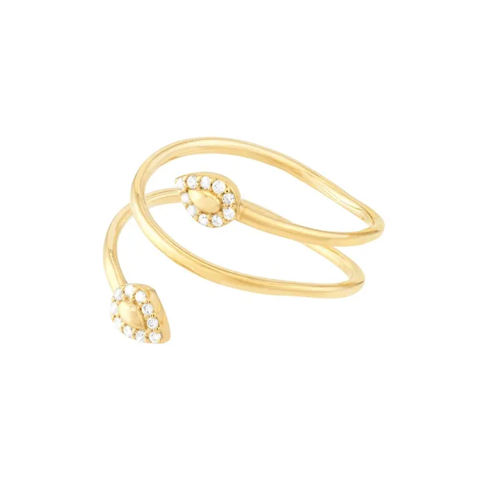 Rings Alexis Jae Real Gold Snake Ring