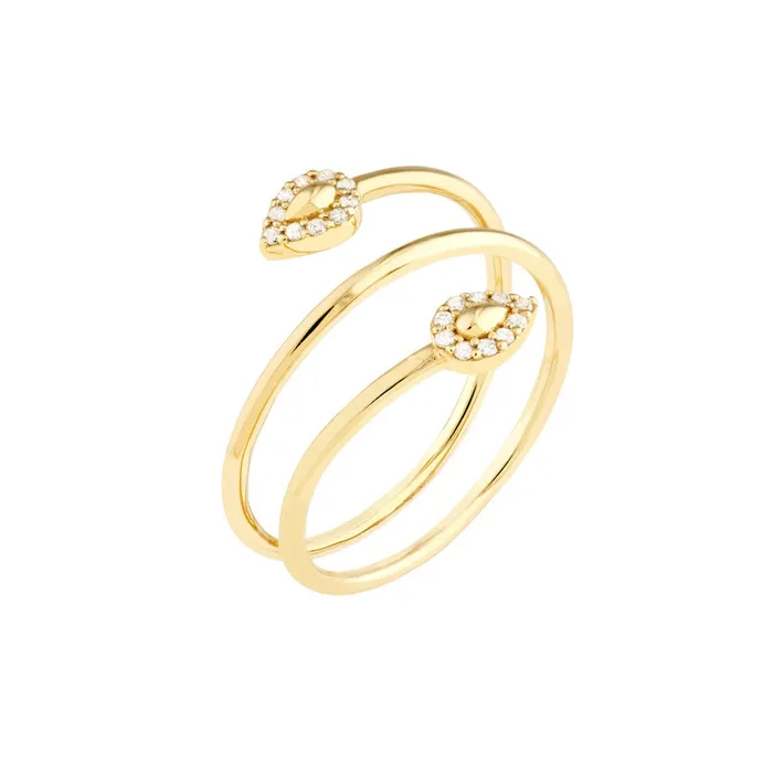 Rings Alexis Jae Real Gold Snake Ring