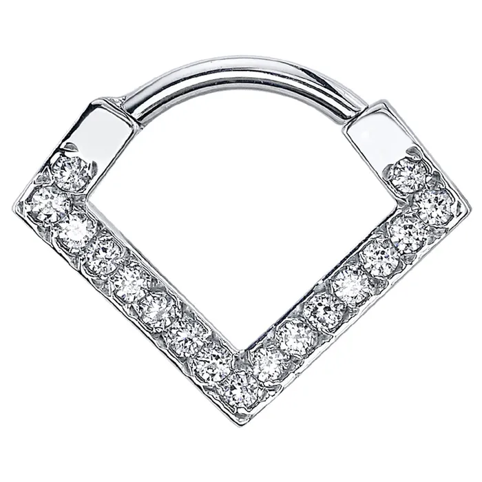 Rings Body Vision BVLA Nairobi Hinge V Ring in Gold with DIAMONDS