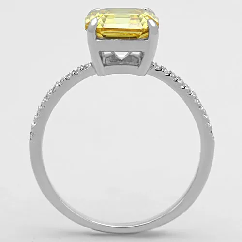 Rings Green CJ175 Wholesale Womens 925 Sterling Silver Rhodium Cubic Topaz Square Ring Rings Green CJ175 Wholesale Womens 925 Sterling Silver Rhodium Cubic Topaz Square Ring