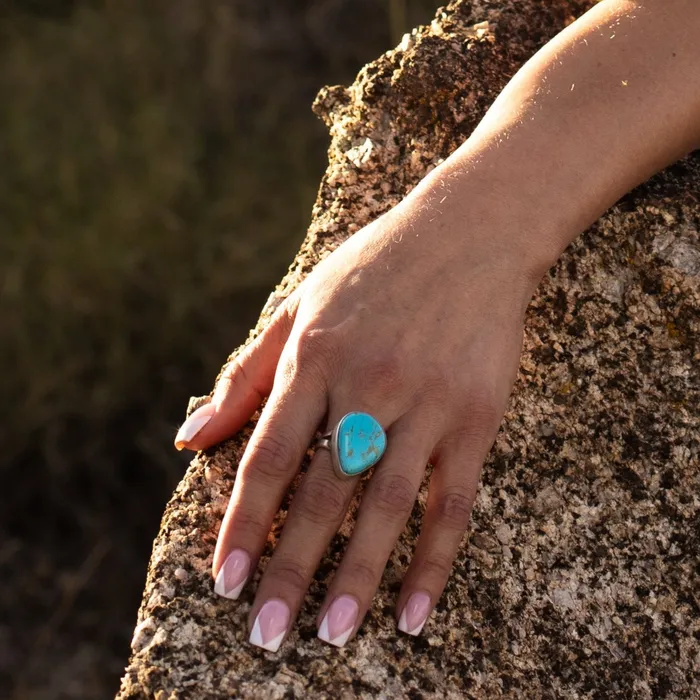 Rings Radiante Mystery Turquoise Ring Turquoise Skies
