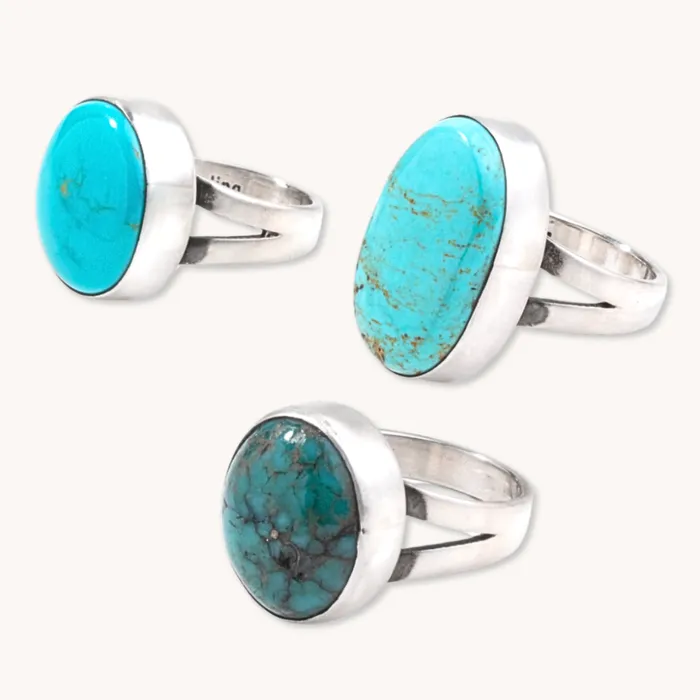 Rings Radiante Mystery Turquoise Ring Turquoise Skies