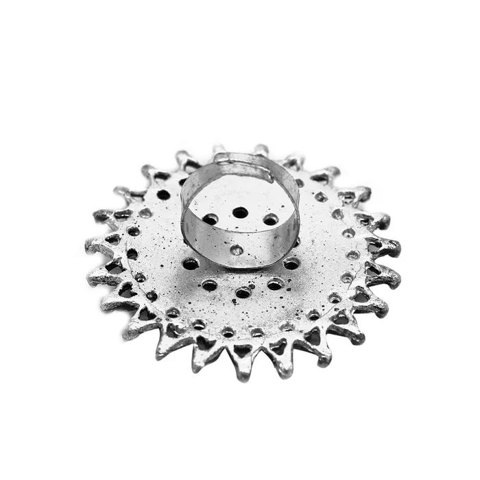 Rings Teejh Lavanya Silver Oxidized Ring Rings Teejh Lavanya Silver Oxidized Ring