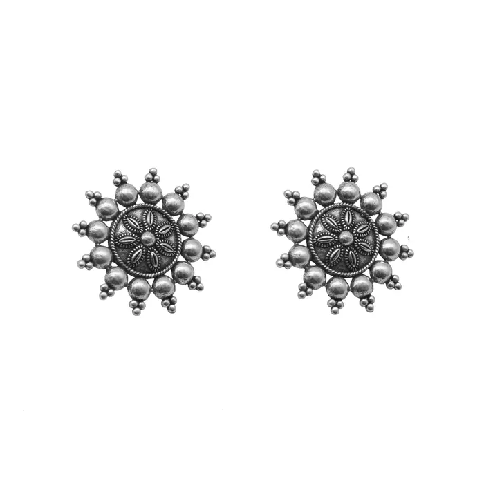 Rings Teejh Teejh Poompuhar Oxidised Silver Jewellery Gift Set