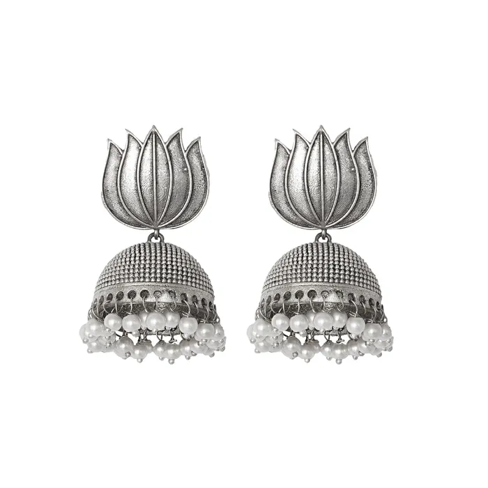 Rings Teejh Teejh Rakha Silver Oxidised Jewelry Gift Set Rings Teejh Teejh Rakha Silver Oxidised Jewelry Gift Set