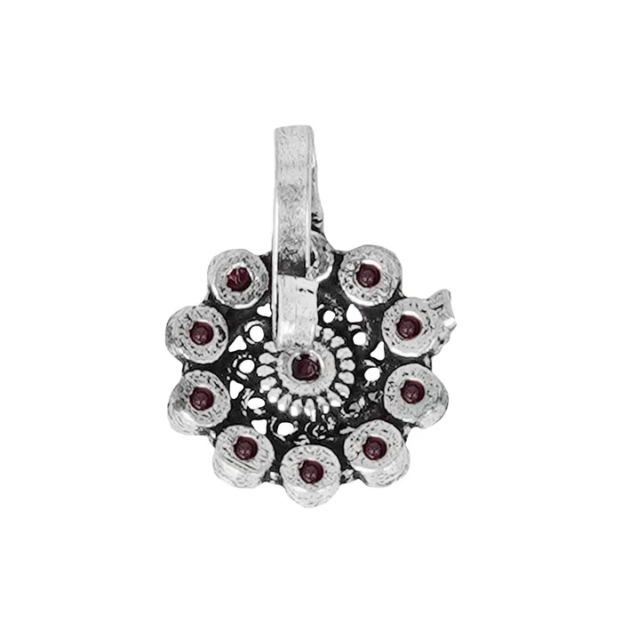 Rings Teejh Teejh Soumya Red Stone Nose Pin Rings Teejh Teejh Soumya Red Stone Nose Pin
