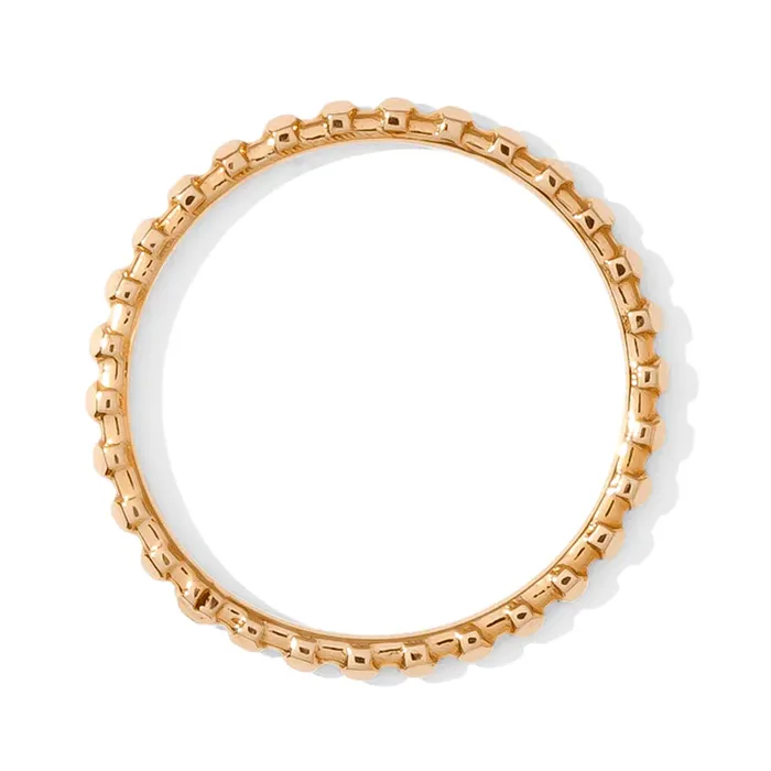 Simple Dots Faceted Ring in Gold Tawapa Rings