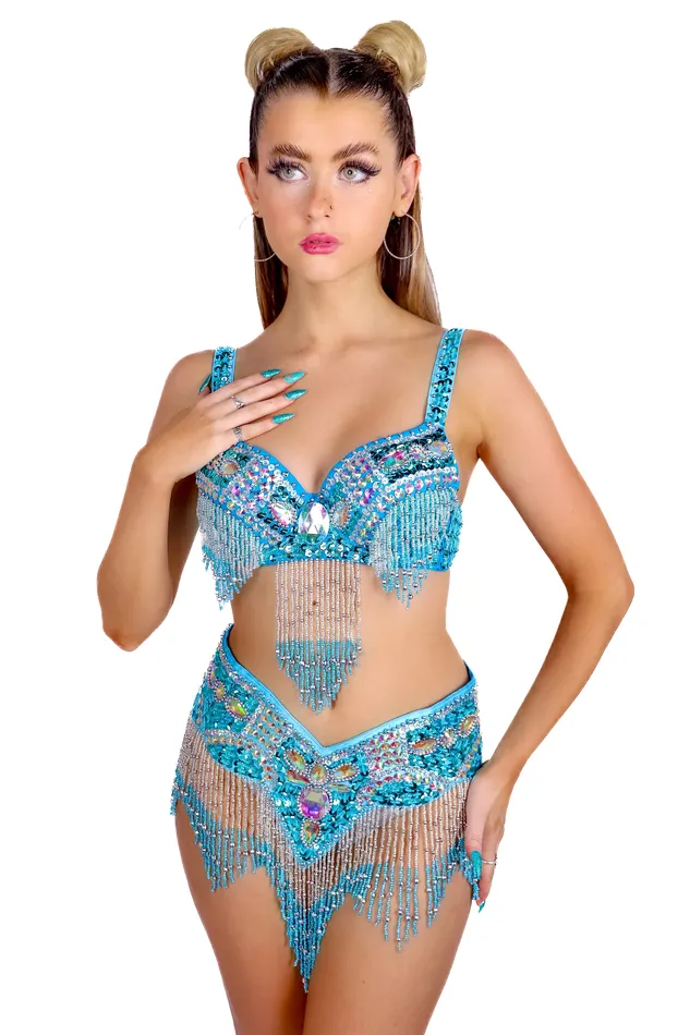 Sky Meadow Carnival Bra Top THE LUMI SHOP Earrings