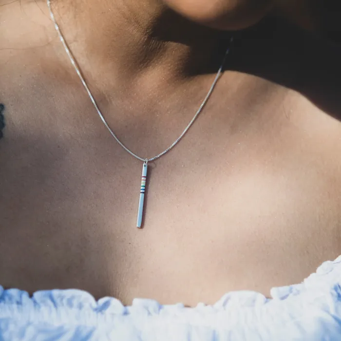 Spirit Rainbow Drop Necklace Turquoise Skies Necklaces