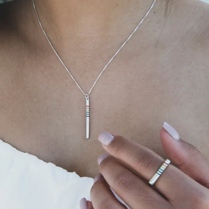 Spirit Rainbow Drop Necklace Turquoise Skies Necklaces