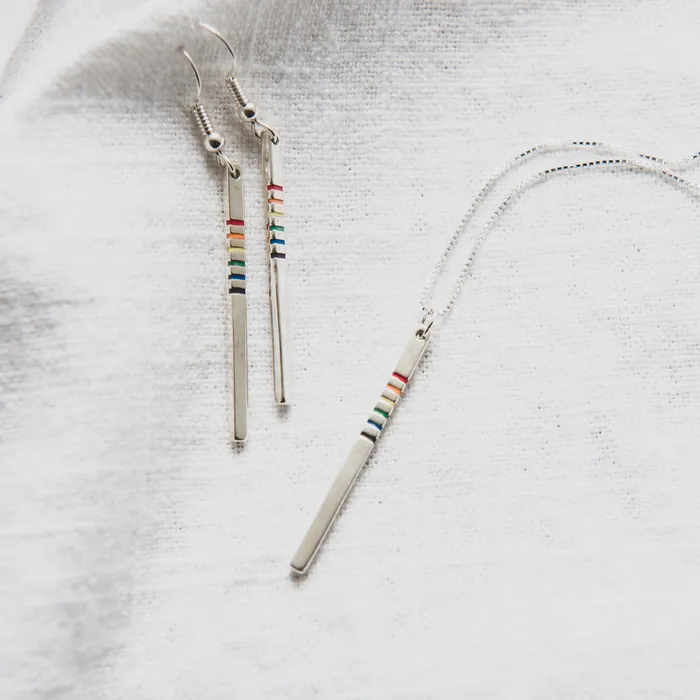 Spirit Rainbow Drop Necklace Turquoise Skies Necklaces