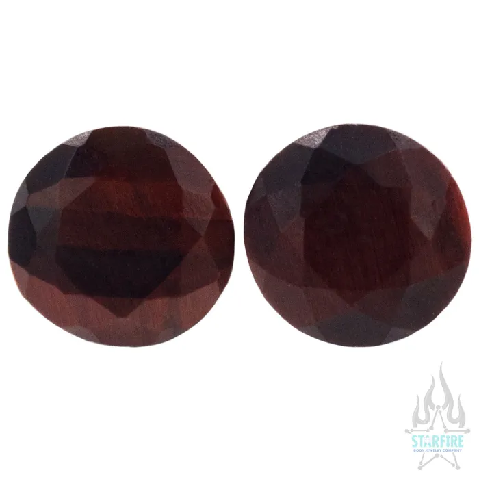 Tawapa Rings Faceted Stone Plugs