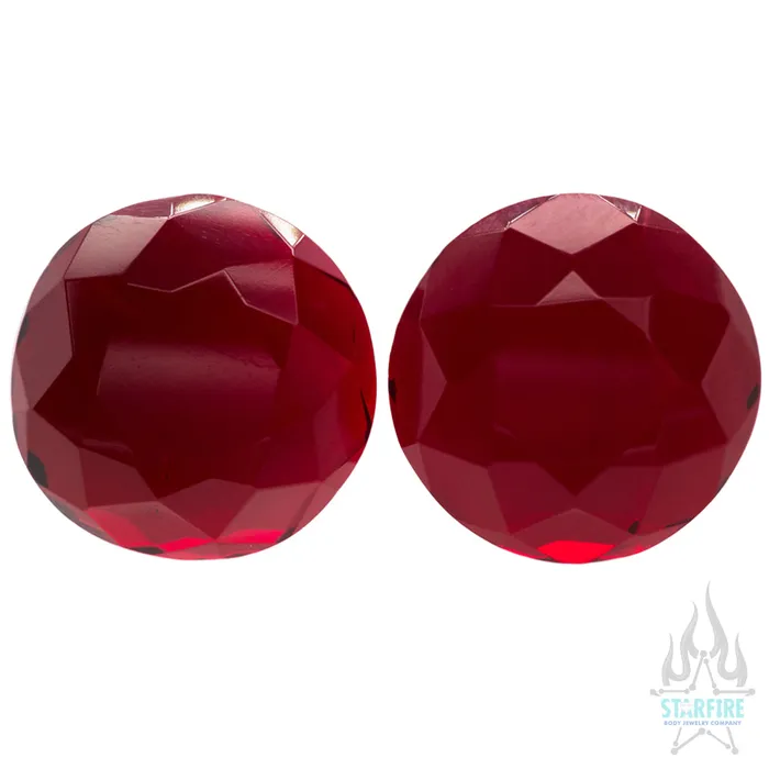 Tawapa Rings Faceted Stone Plugs