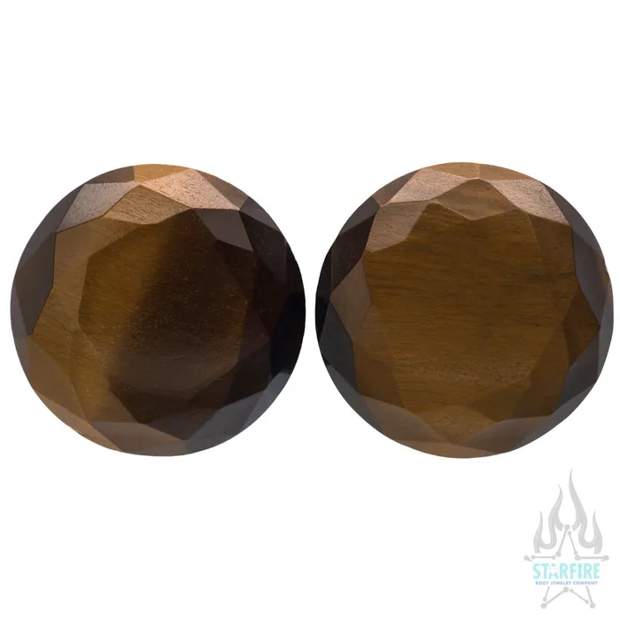 Tawapa Rings Faceted Stone Plugs