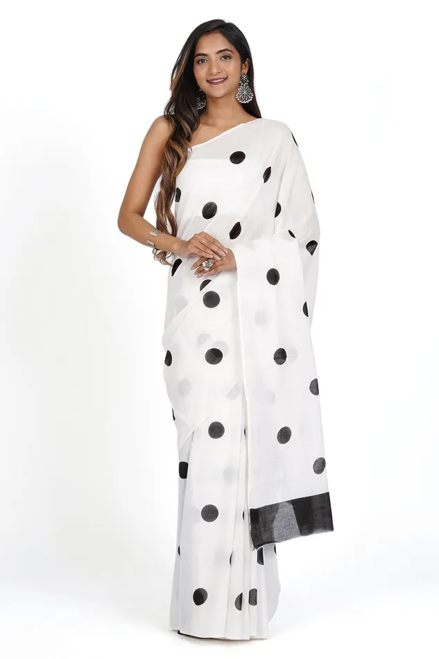Teejh Earrings Teejh Aruhi Mulmul Cotton Saree