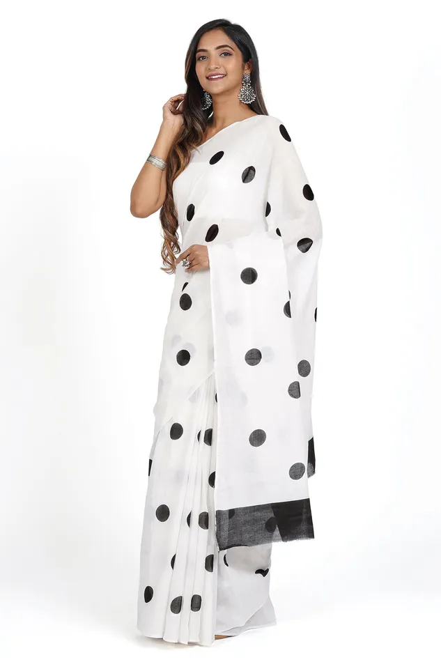 Teejh Earrings Teejh Aruhi Mulmul Cotton Saree