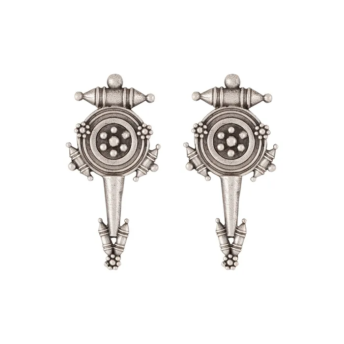 Teejh Earrings Teejh Snehal Silver Oxidised Earrings
