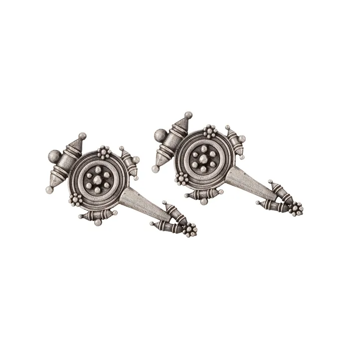 Teejh Earrings Teejh Snehal Silver Oxidised Earrings