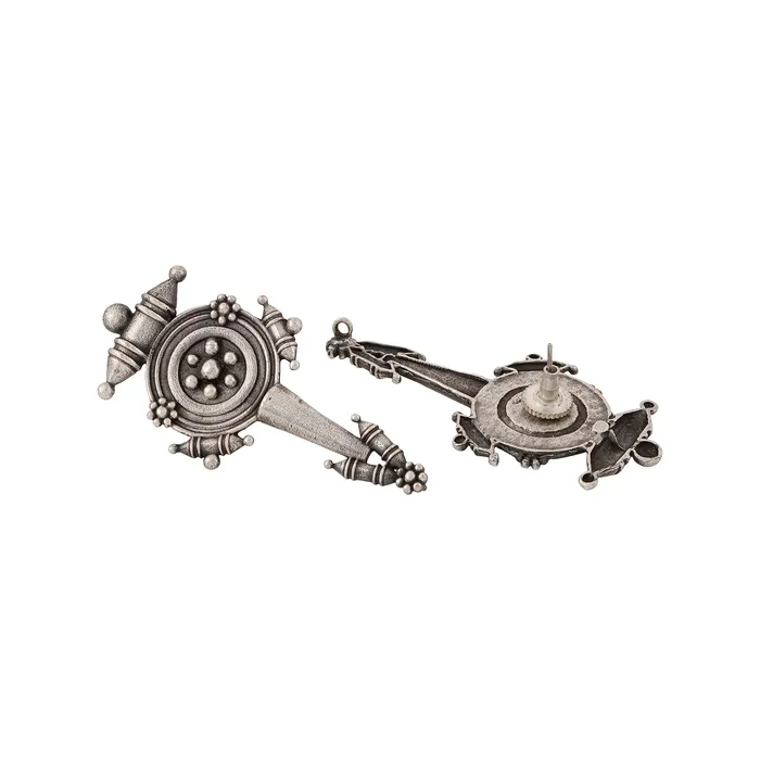 Teejh Earrings Teejh Snehal Silver Oxidised Earrings