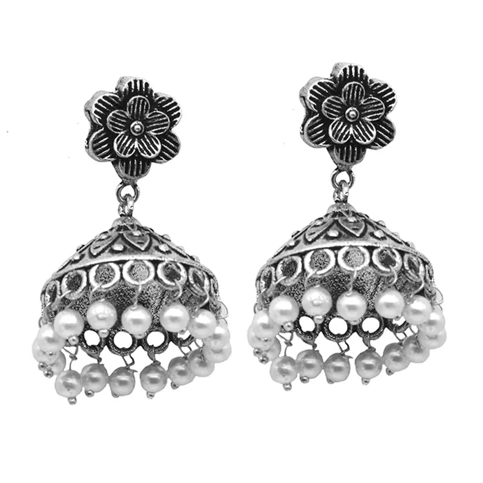 Teejh Necklaces Teejh Shachi Floral Metallic Necklace Set Teejh Necklaces Teejh Shachi Floral Metallic Necklace Set