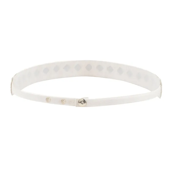 Teejh Rings Teejh Kahani Bead Mirror White Belt