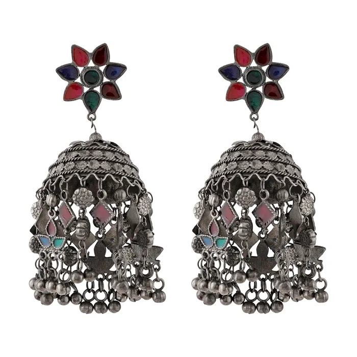 Teejh Rings Teejh Kaveripattinam Oxidised Silver Jewellery Gift Set