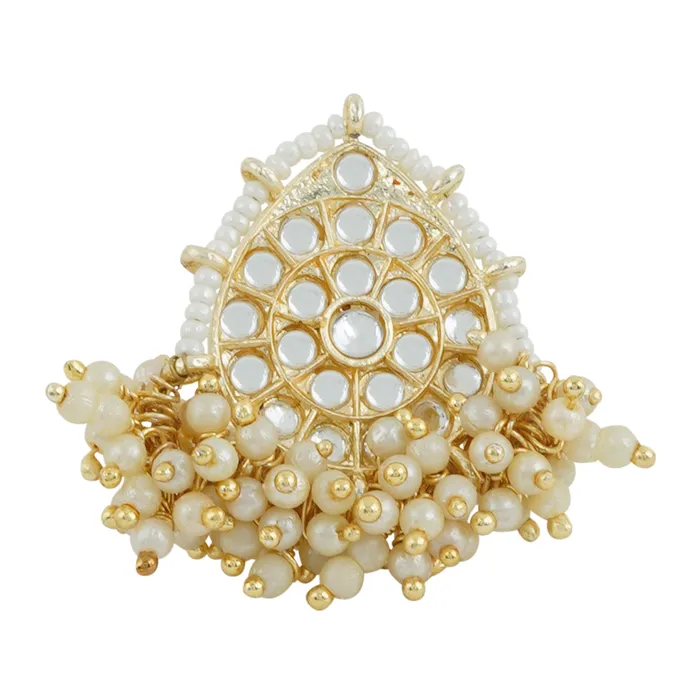 Teejh Rings Teejh Rachana Pearl and Polki Ring Teejh Rings Teejh Rachana Pearl and Polki Ring