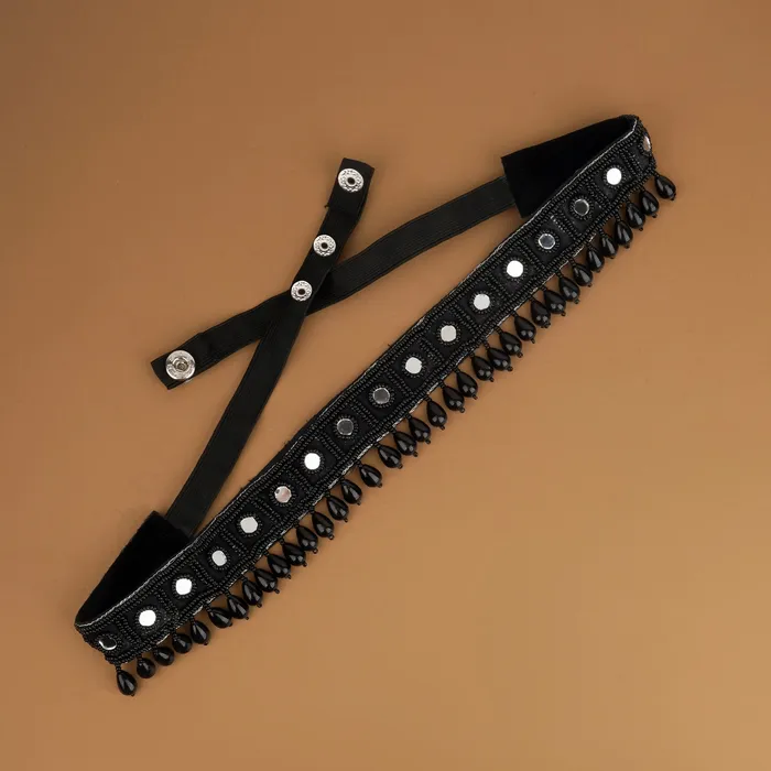 Teejh Rings Teejh Zivah Bead Mirror Black Belt