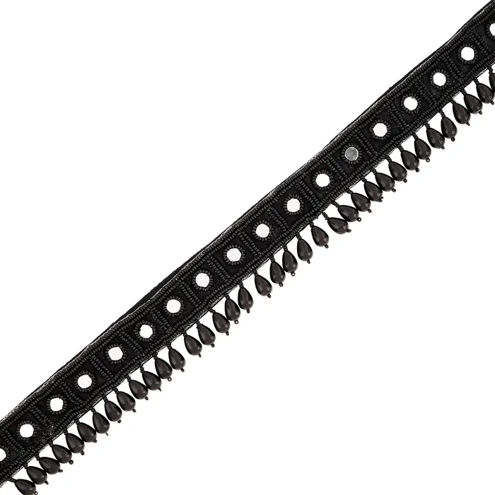 Teejh Rings Teejh Zivah Bead Mirror Black Belt