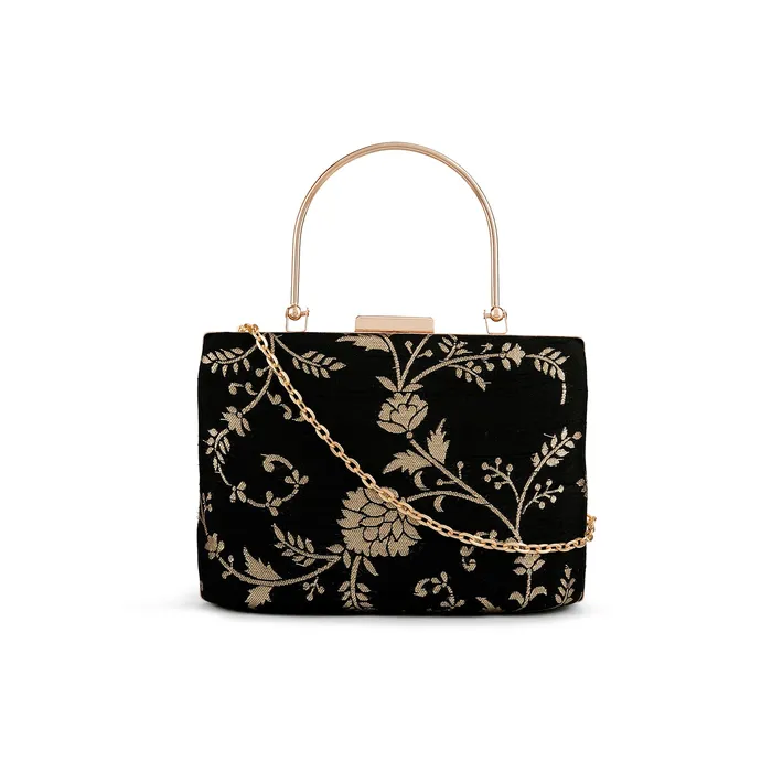Teejh Teejh Ameesha Floral Brocade Clutch Rings