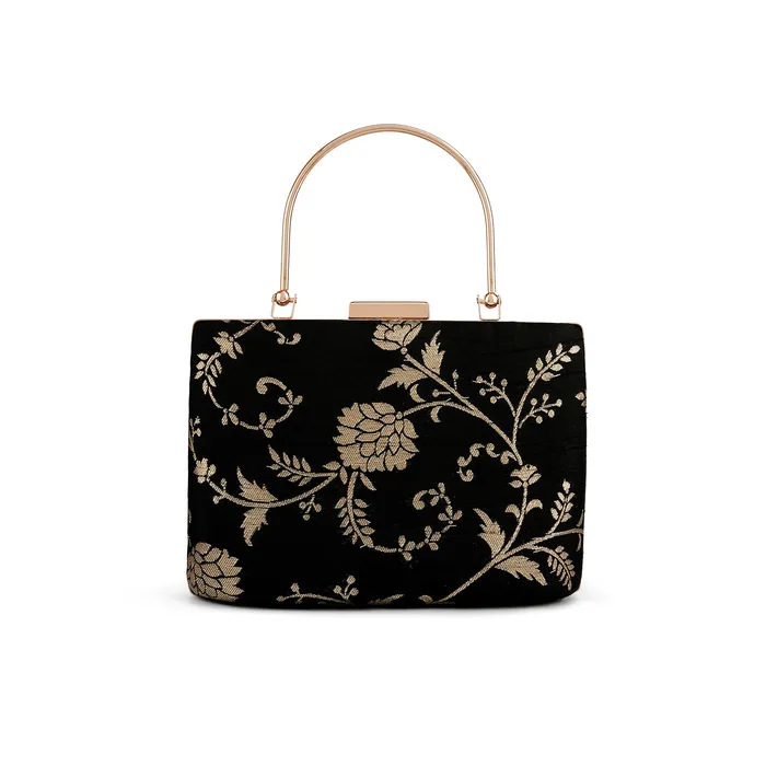 Teejh Teejh Ameesha Floral Brocade Clutch Rings