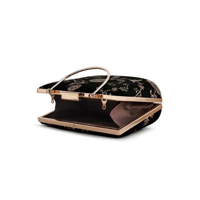 Teejh Teejh Ameesha Floral Brocade Clutch Rings