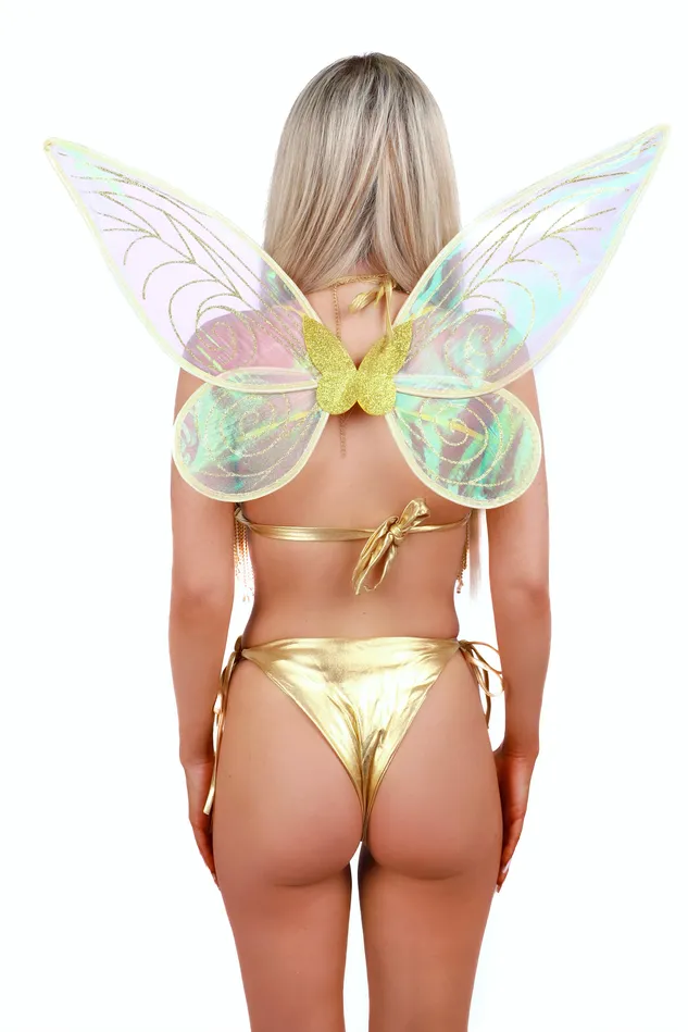 THE LUMI SHOP Earrings Gold Butterfly Wings