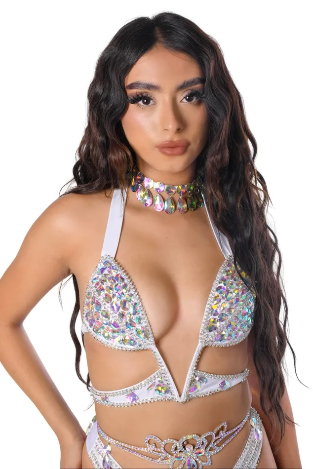 THE LUMI SHOP Earrings Iridescent Dreams Carnival Bra Top