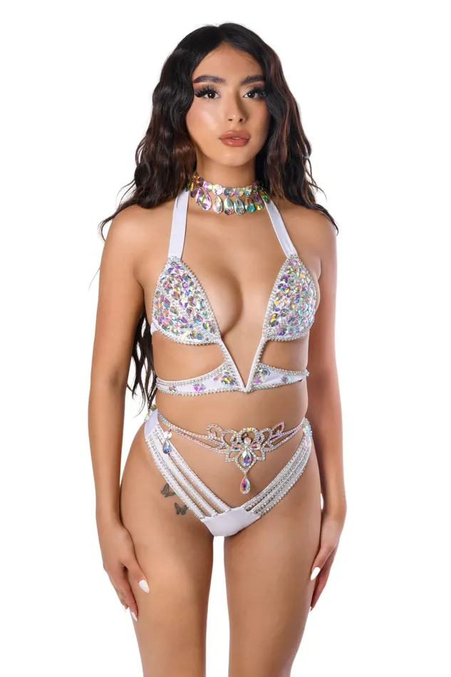 THE LUMI SHOP Earrings Iridescent Dreams Carnival Bra Top