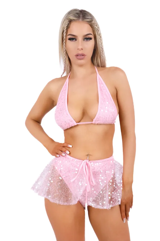 THE LUMI SHOP Earrings Pink Glitter Fairy Aura Set 3 pc