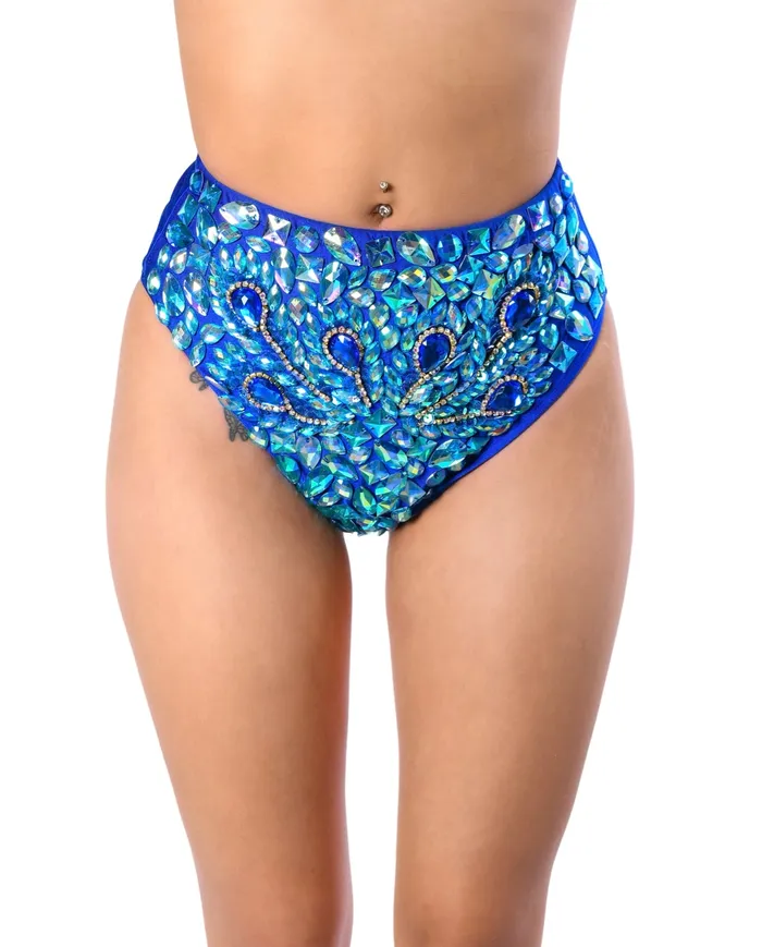 THE LUMI SHOP Indigo Peacock Carnival Bottoms Earrings