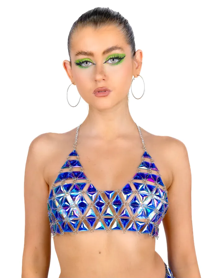 THE LUMI SHOP Royal Blue Pyramid Jewelry Top Rings
