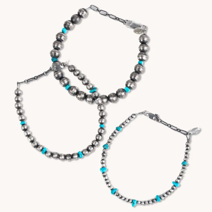 Turquoise Skies Bracelets Desert Blossom Turquoise Desert Pearls Bracelet Set Turquoise Skies Bracelets Desert Blossom Turquoise Desert Pearls Bracelet Set