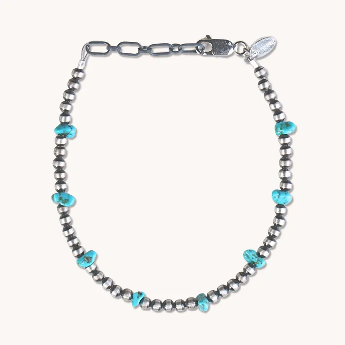 Turquoise Skies Bracelets Desert Blossom Turquoise Desert Pearls Bracelet Set