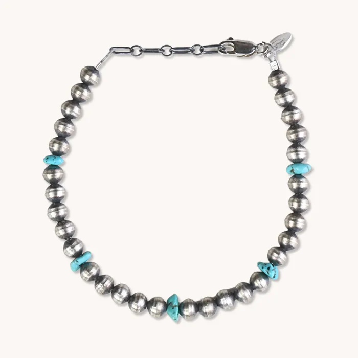 Turquoise Skies Bracelets Desert Blossom Turquoise Desert Pearls Bracelet Set