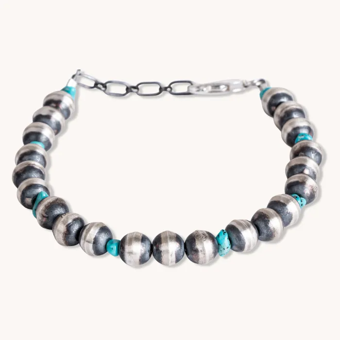 Turquoise Skies Bracelets Desert Blossom Turquoise Grand Pearls Bracelet 7mm
