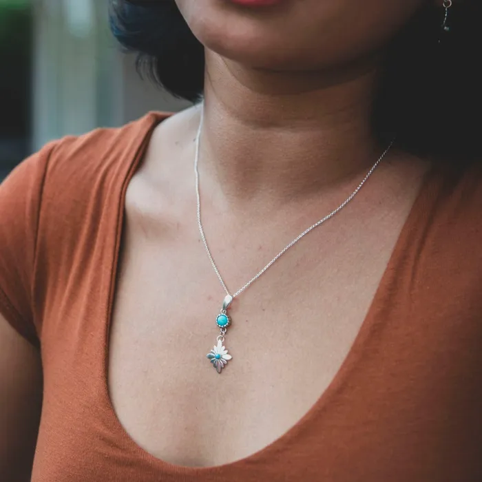 Turquoise Skies Necklaces Radiante Turquoise Stardrop Necklace