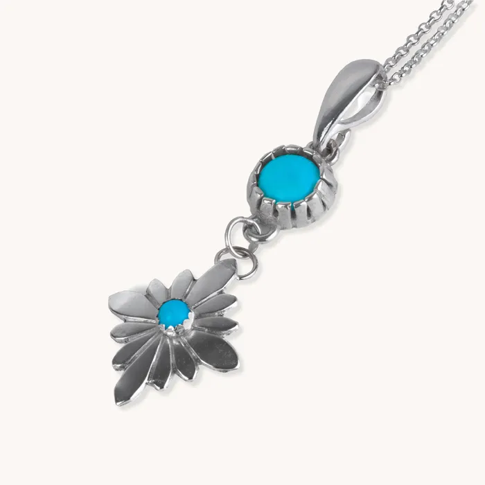 Turquoise Skies Necklaces Radiante Turquoise Stardrop Necklace